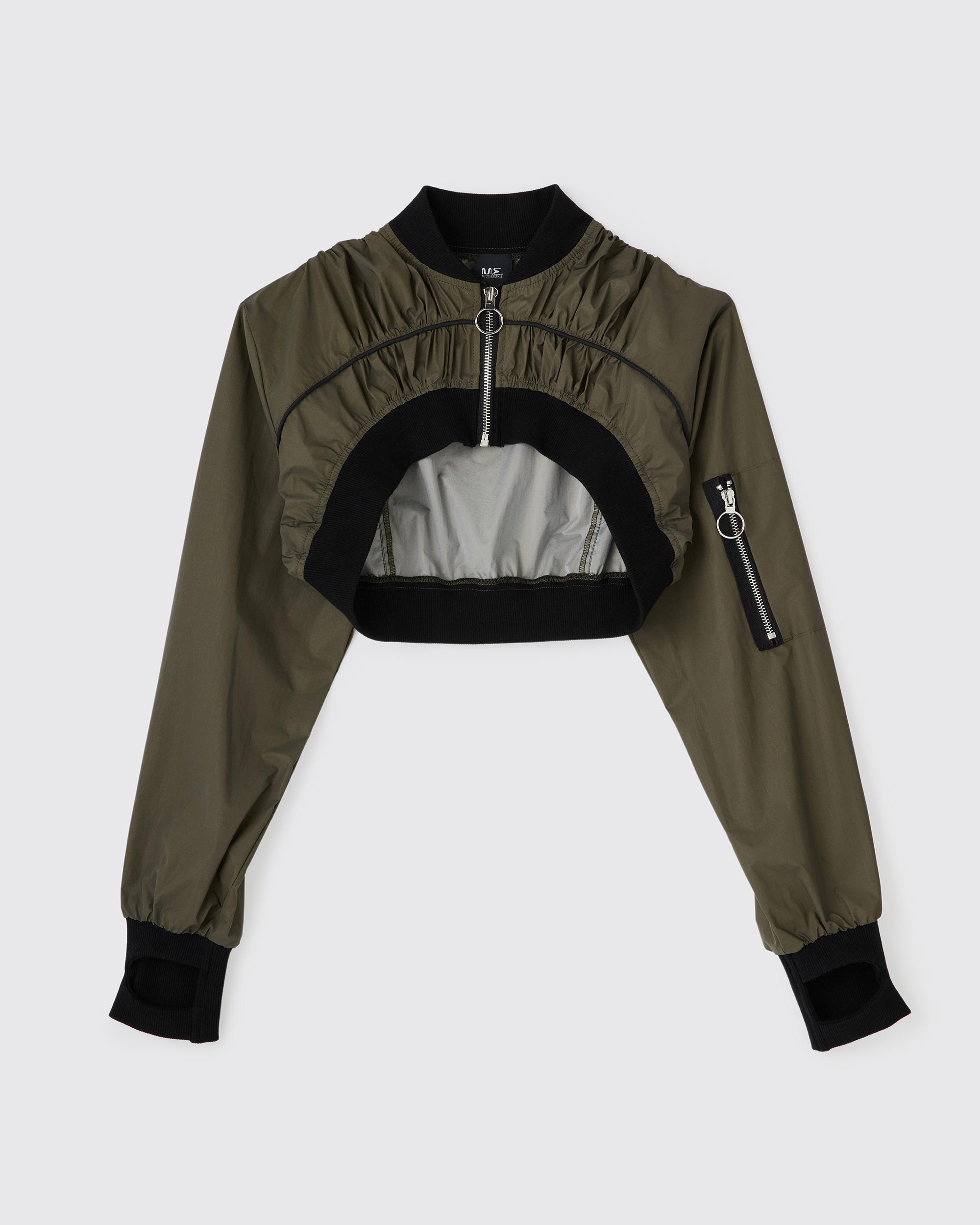 nagonstans ウェザープルーフ Hooded フレアブルゾン セール】 ナイロンタッサー 7ポケット シャツブルゾン